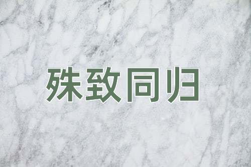 成语殊致同归