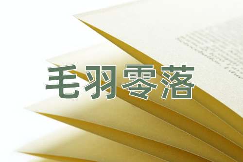 成语毛羽零落