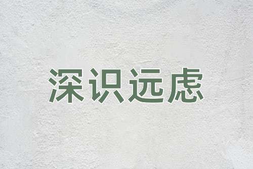 成语深识远虑