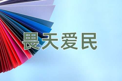成语畏天爱民
