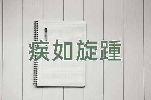 成语疾如旋踵