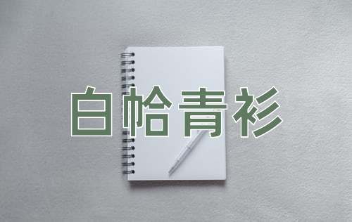 成语白帢青衫