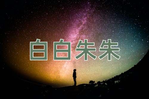 成语白白朱朱