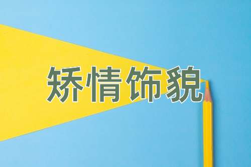 成语矫情饰貌