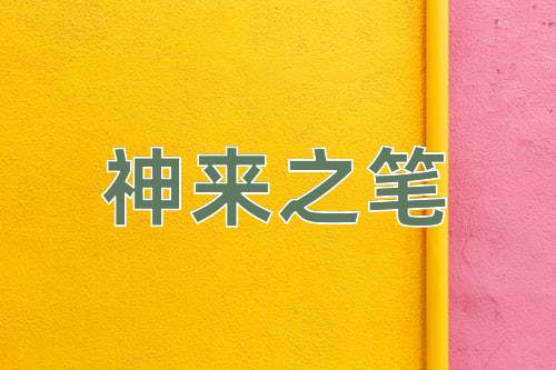 成语神来之笔