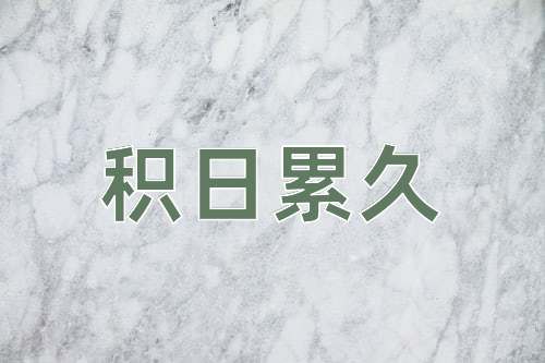 成语积日累久