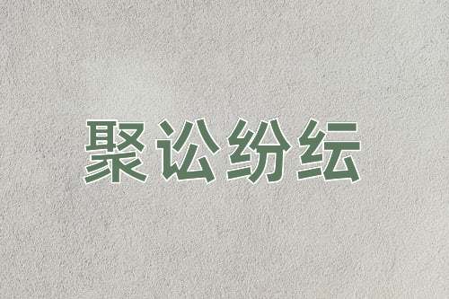 成语聚讼纷纭
