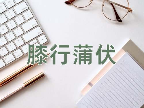 成语膝行蒲伏