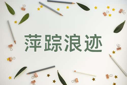 成语萍踪浪迹