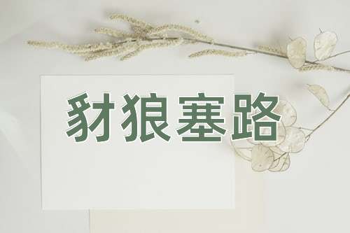 成语豺狼塞路