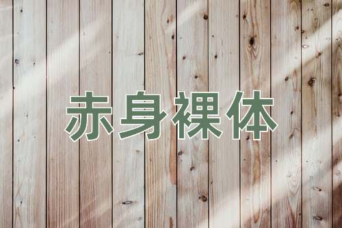成语赤身裸体