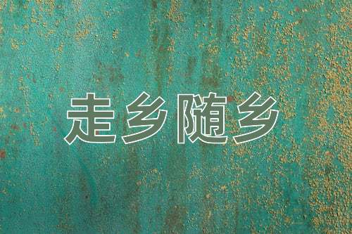 成语走乡随乡