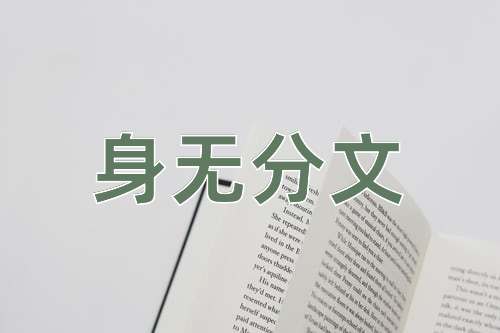 成语身无分文