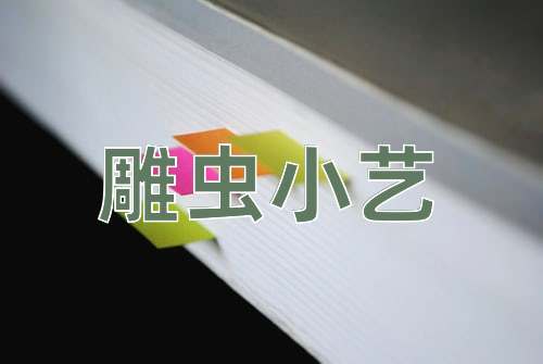 成语雕虫小艺