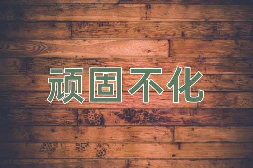成语顽固不化