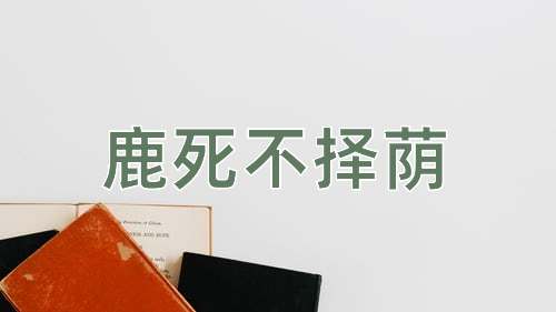 成语鹿死不择荫