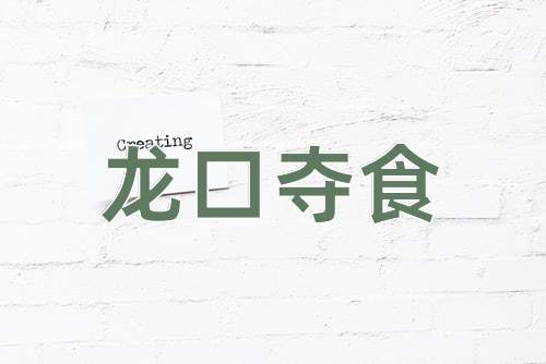成语龙口夺食