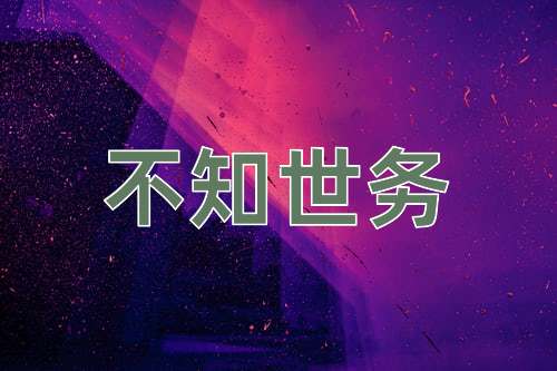 成语不知世务